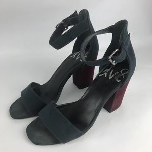 Dolce Vita / DV8 Ankle Strap Navy Burgundy Suede 8